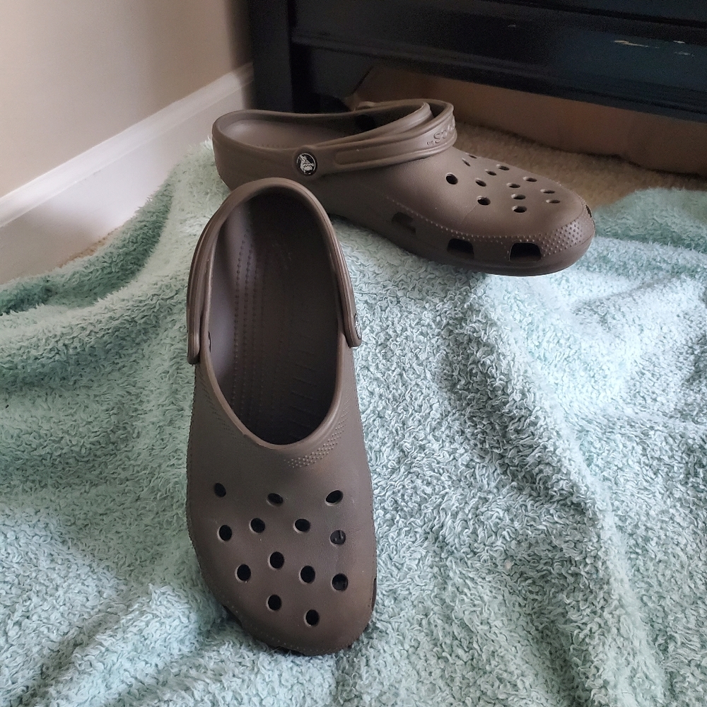 Crocs Brown Unisex Classic Clog sz. 10W
